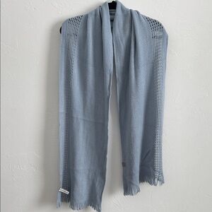 Calvin Klein Light Blue Knit Scarf